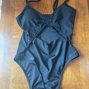 Aeropostale Black Women's One Piece Swimsuit